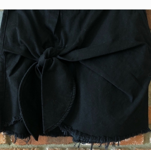 MARQUES' ALMEIDA Knotted denim‎ mini skirt - Picture 5 of 7